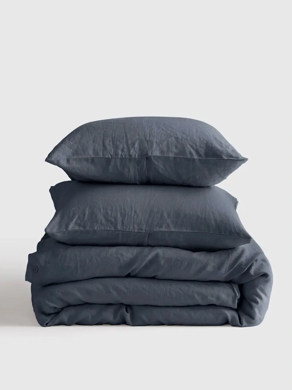 NWOT European Linen Duvet in Nightfall King/CalKing - Retail $174